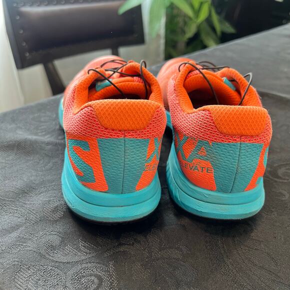 Salomon hiking shoes orange and teal size 8.5 men - Picture 7 of 12